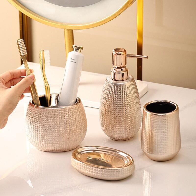 Rose Gold Bathroom Collection Bathroom Accessories 
