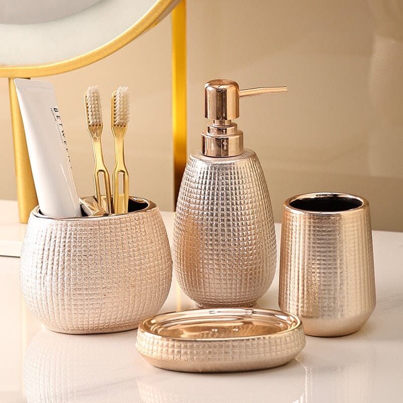 Rose Gold Bathroom Collection Bathroom Accessories Complete Set 