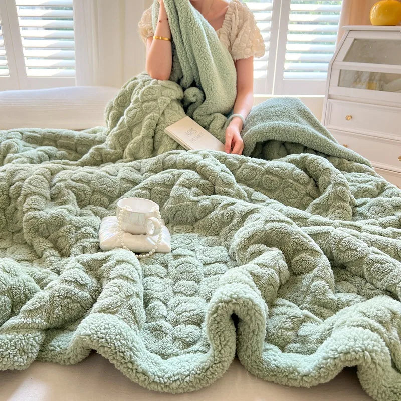 Rossana Blanket Green 100 x 150cm 
