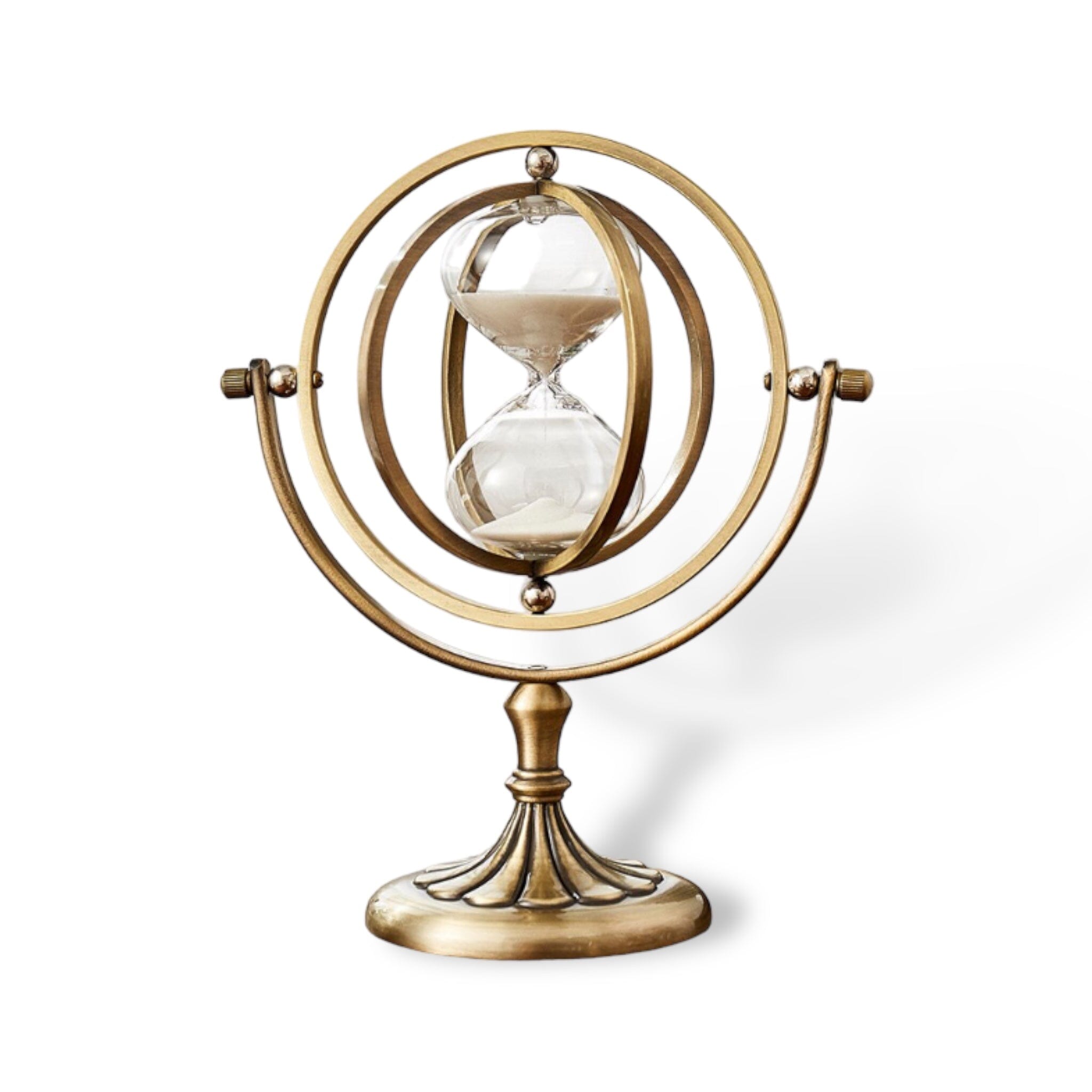 Rotating Hour Glass Decor 24cm W x 27cm H x 16cm D 