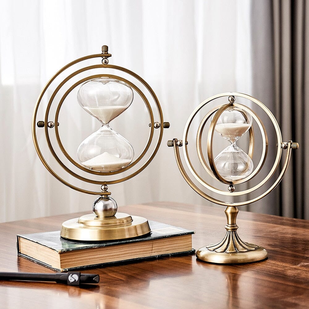 Rotating Hour Glass Decor 