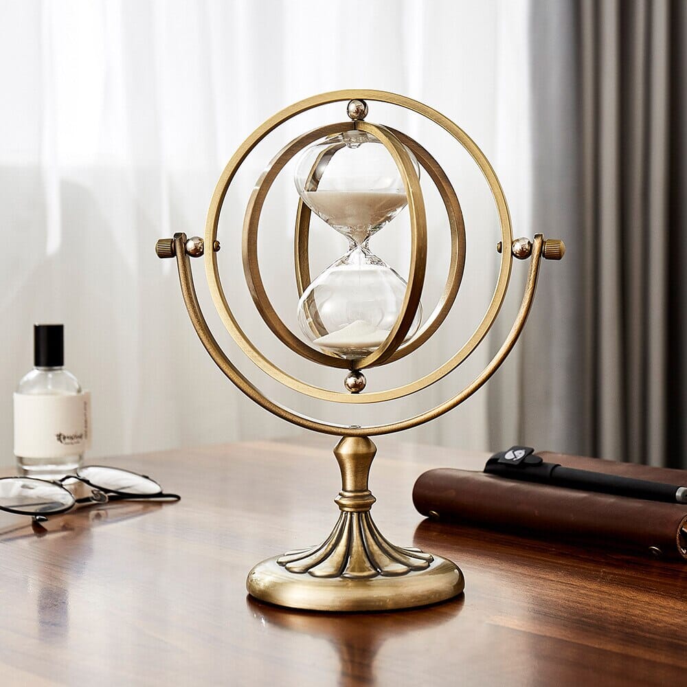 Rotating Hour Glass Decor 