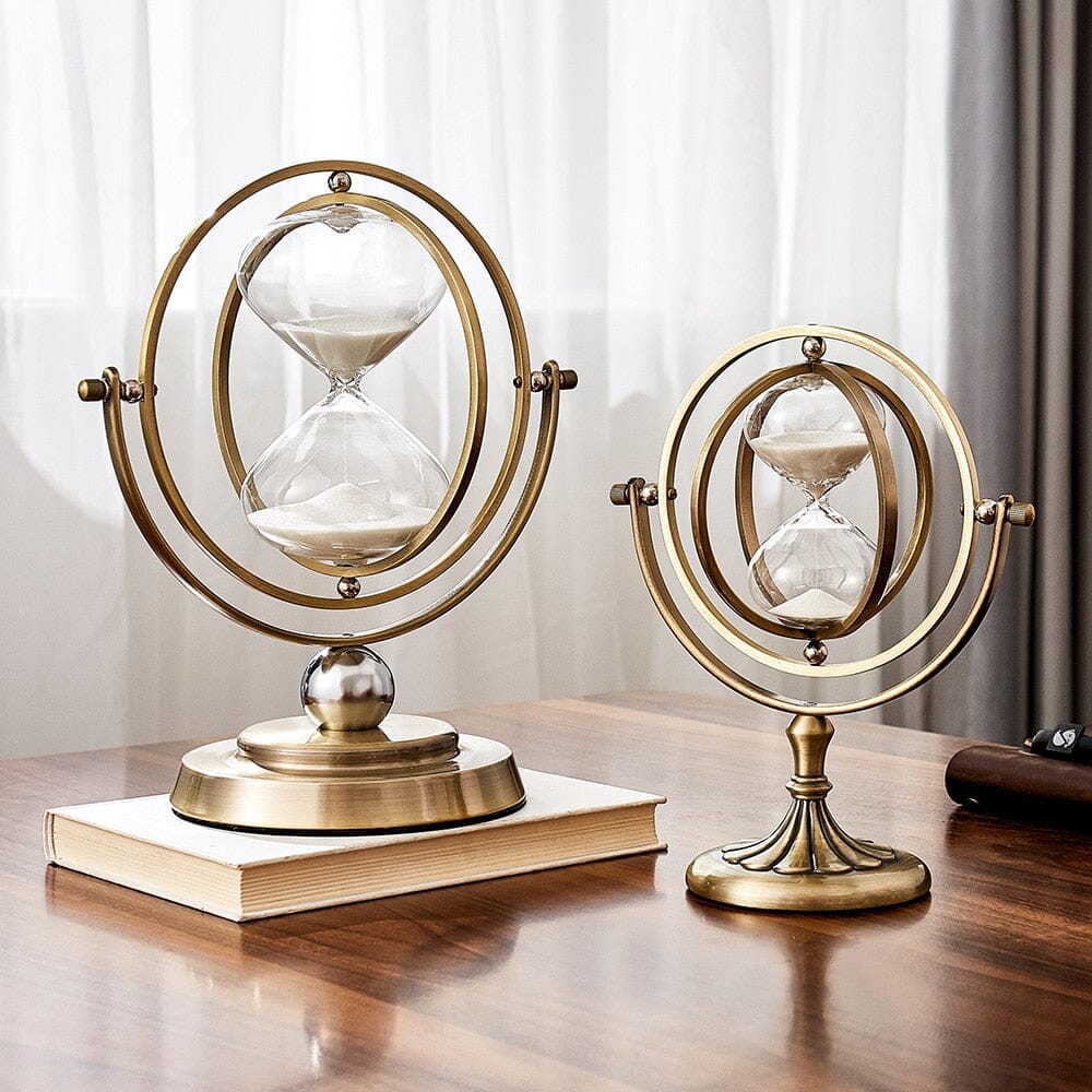 Rotating Hour Glass Decor 