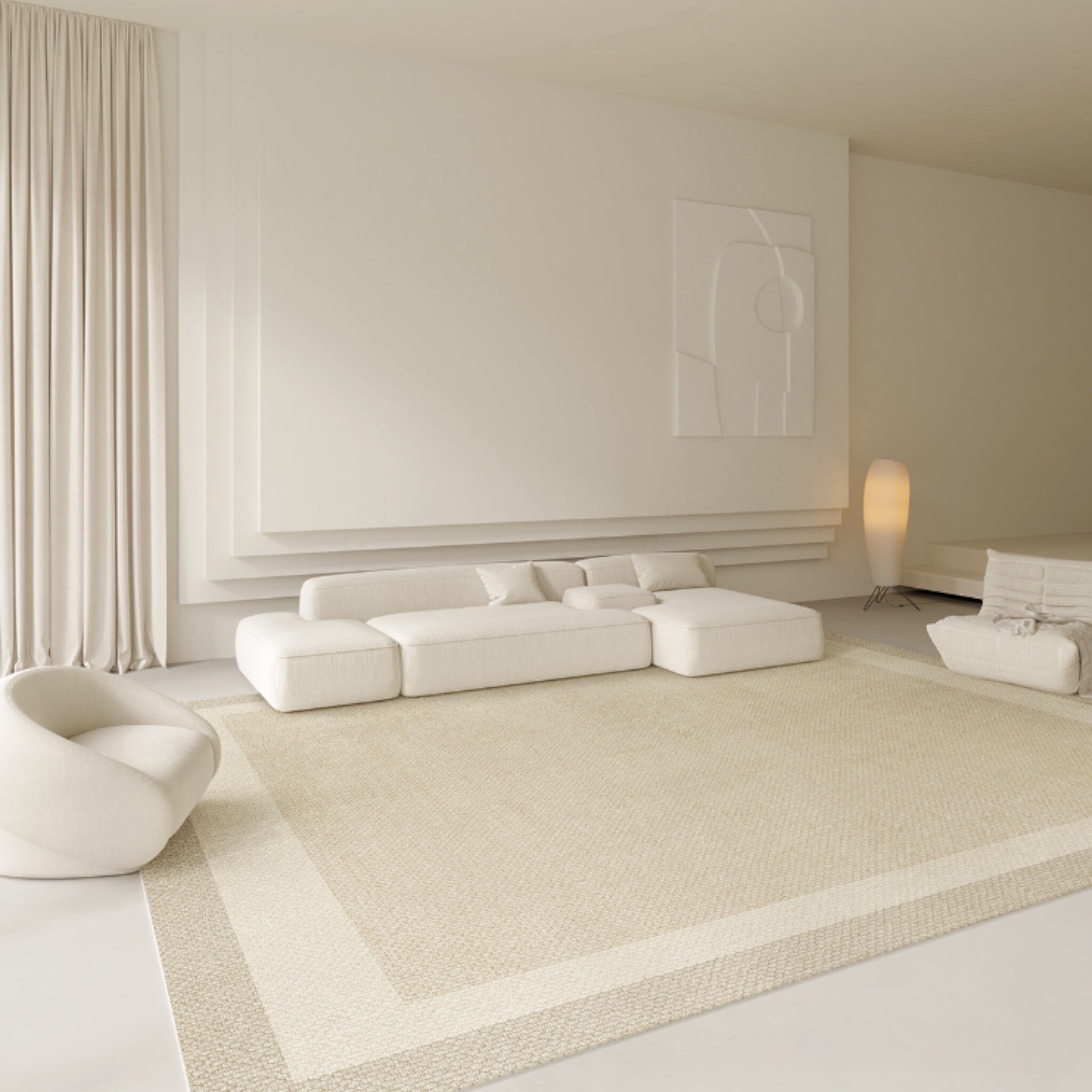 Royale Beige Rug Rug 120 x 160cm Beige 