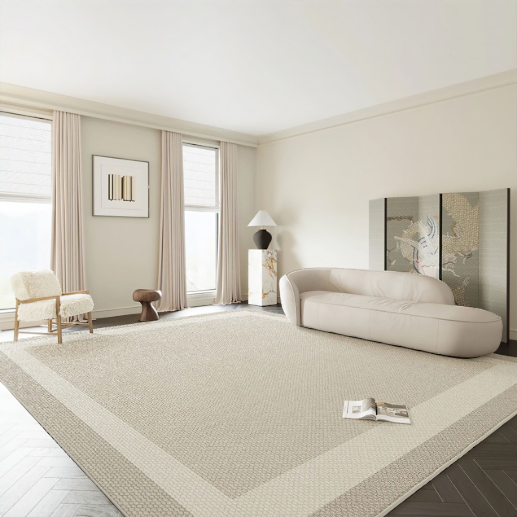 Royale Beige Rug Rug 