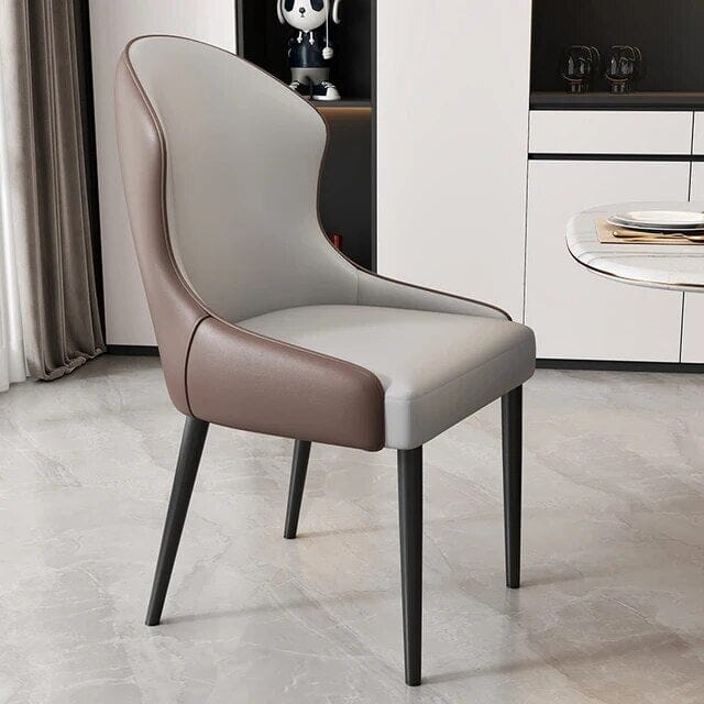 Sandrine Dining Chairs Chair Grey + Brown 