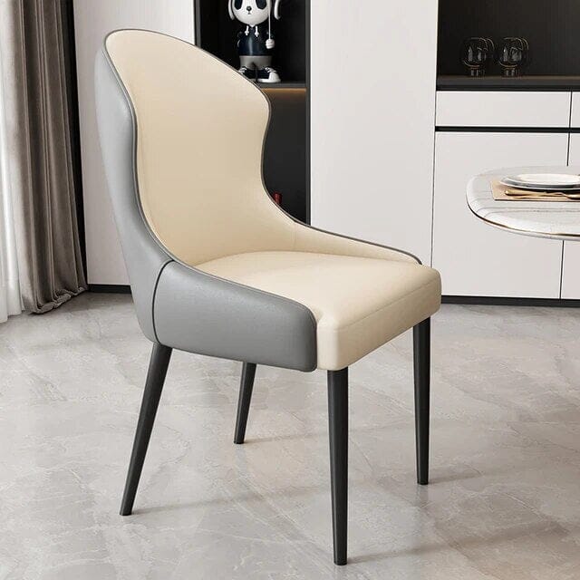 Sandrine Dining Chairs Chair Ivory + Grey 