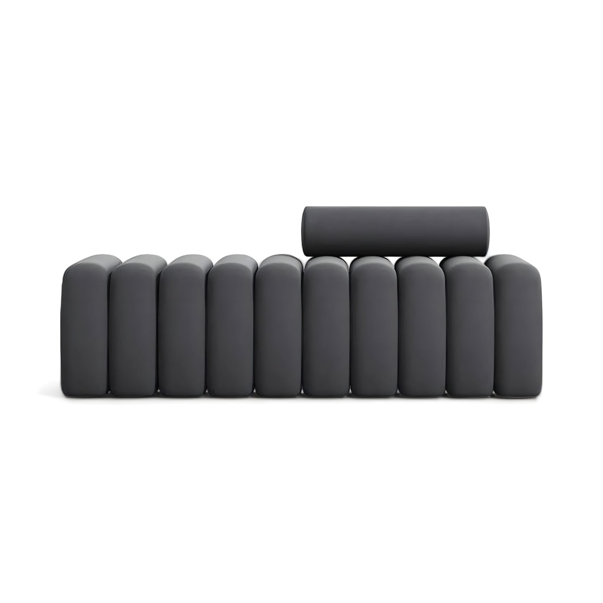 Sara Shoe Stool Dark Grey 120cm 