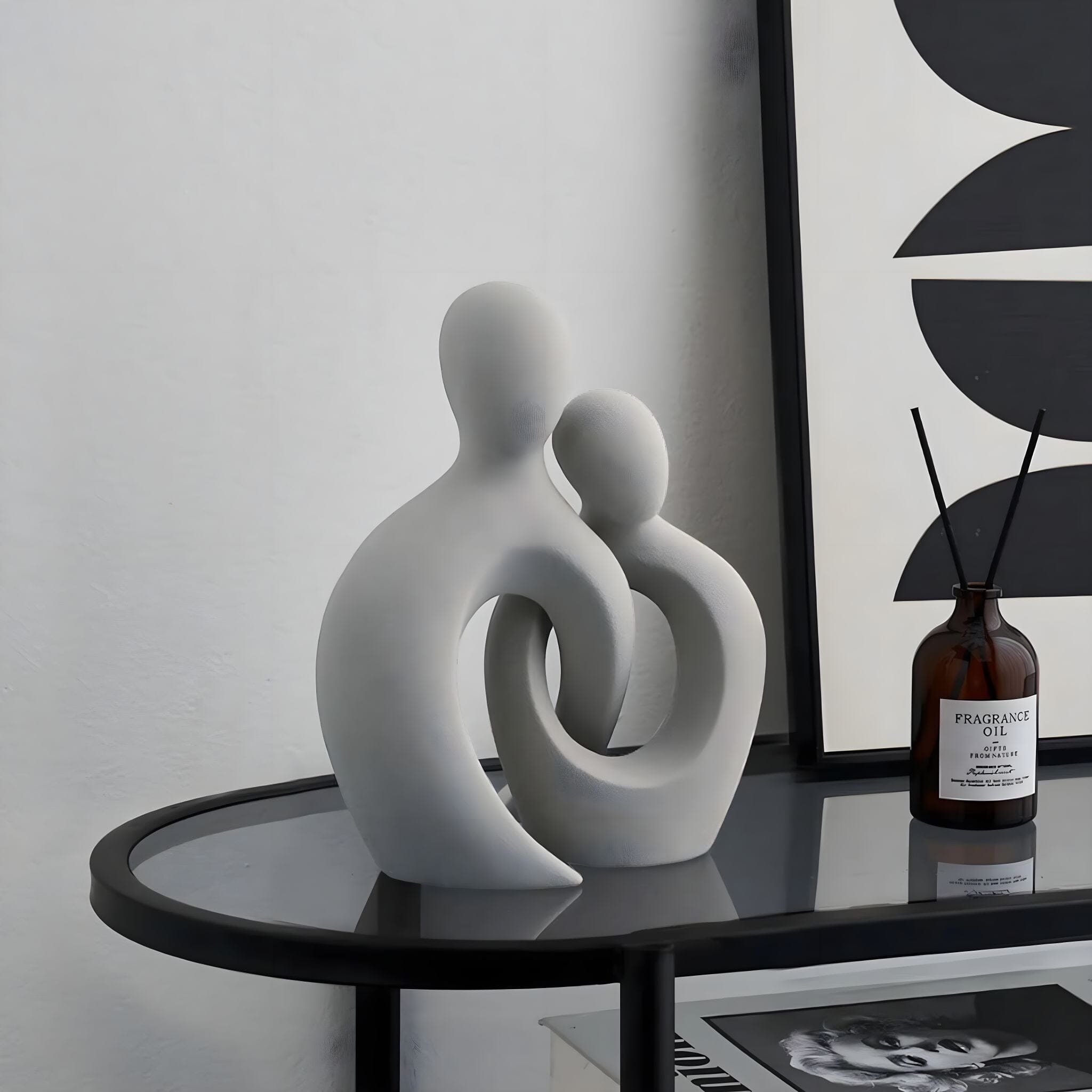 Sculpted Harmony Statue Grey Set 