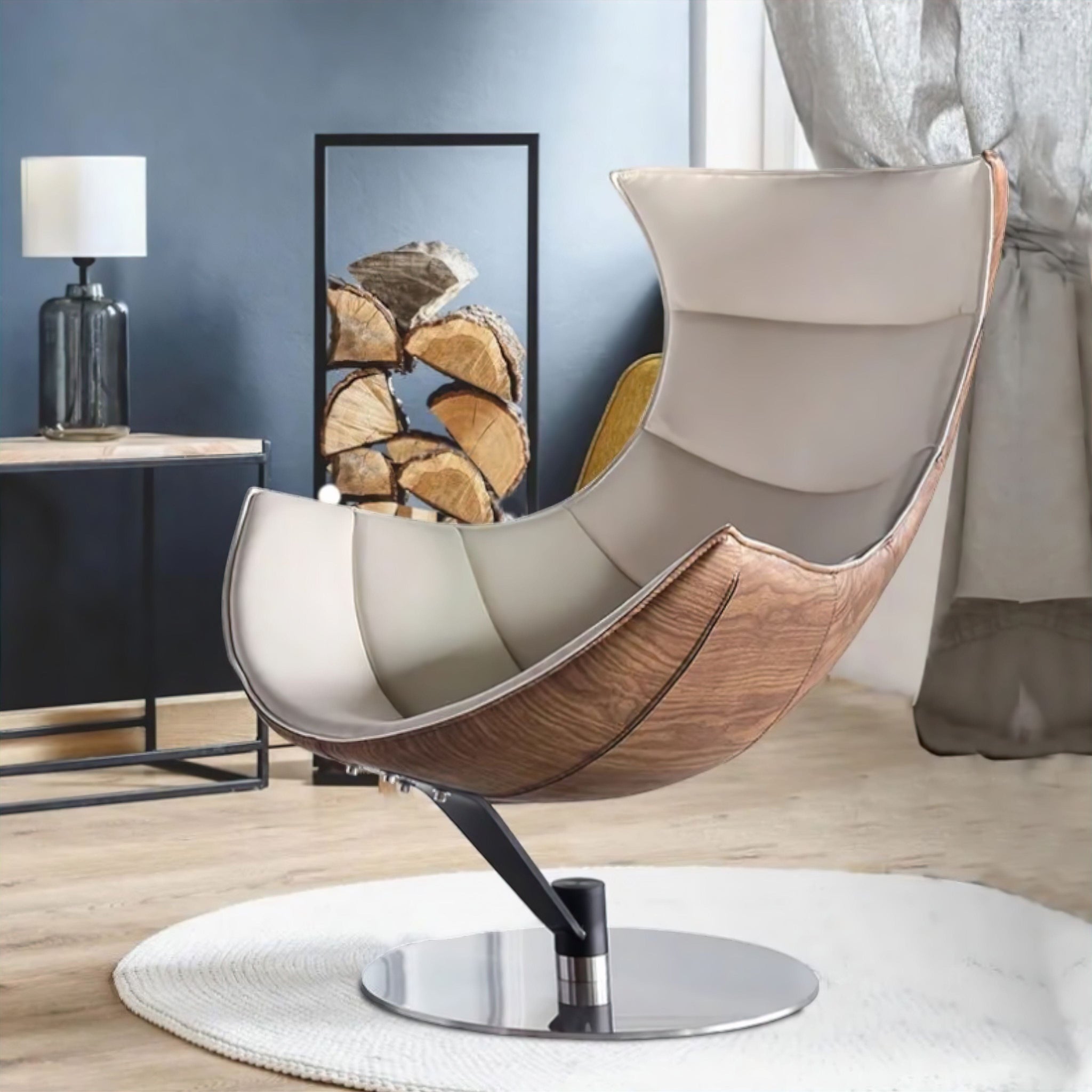 Sébastien Occasional Chair Chair White + Brown 