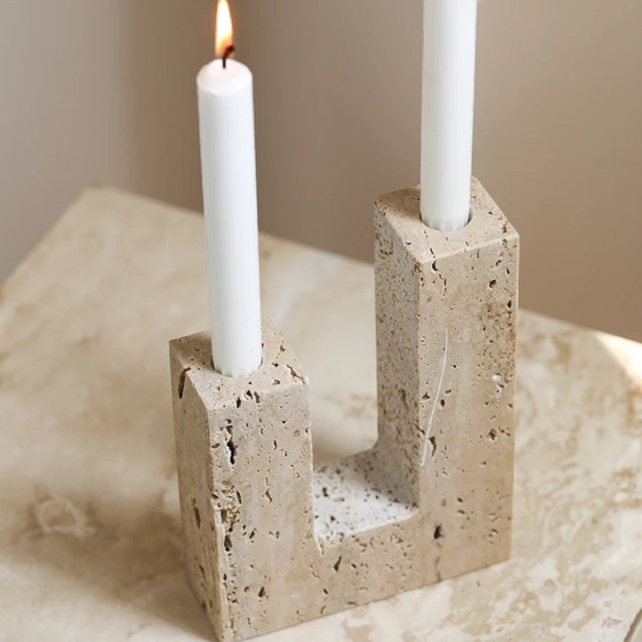 Serenity Stone Candle Holder 