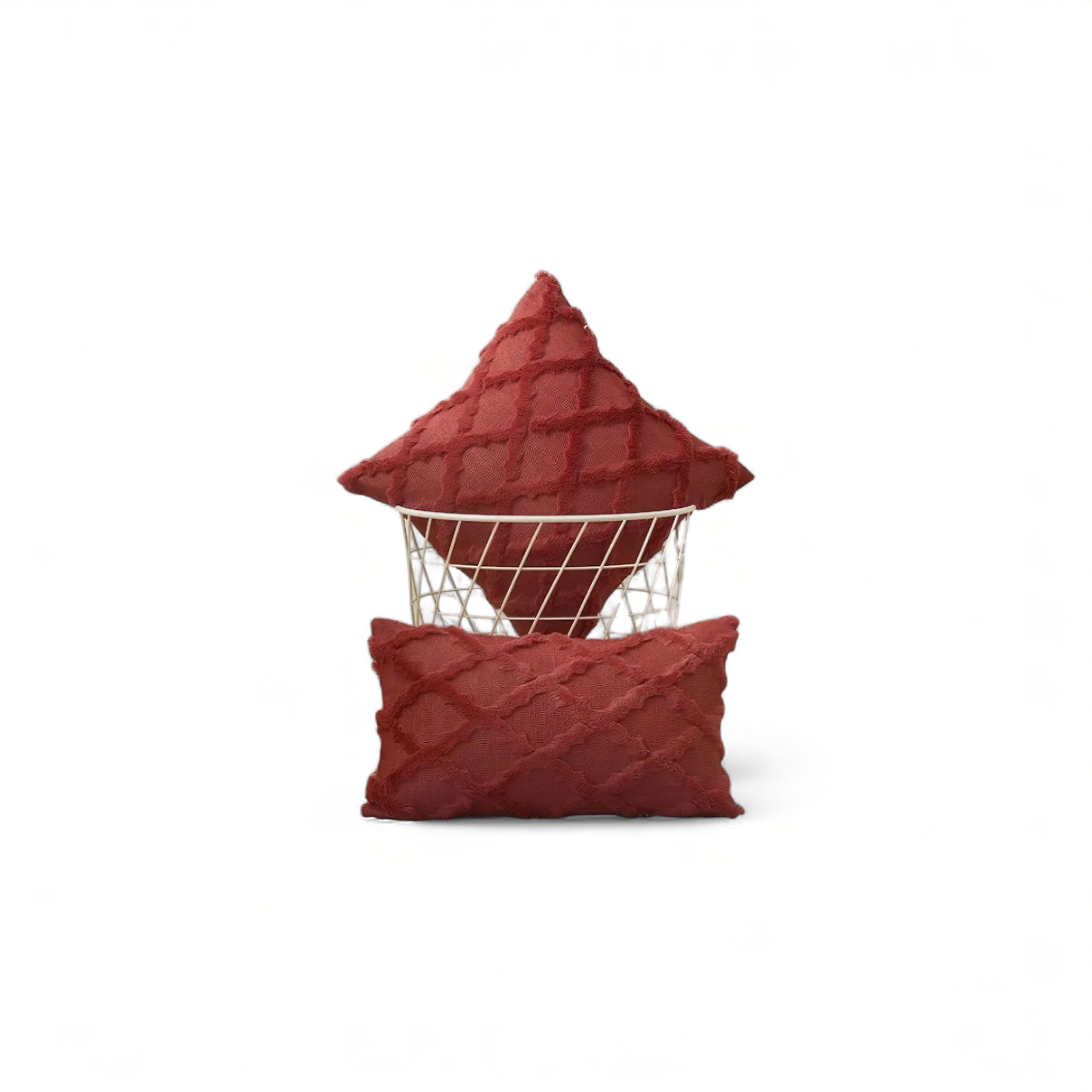 Solène Pillow Cover (JS) Red 30 x 50cm 