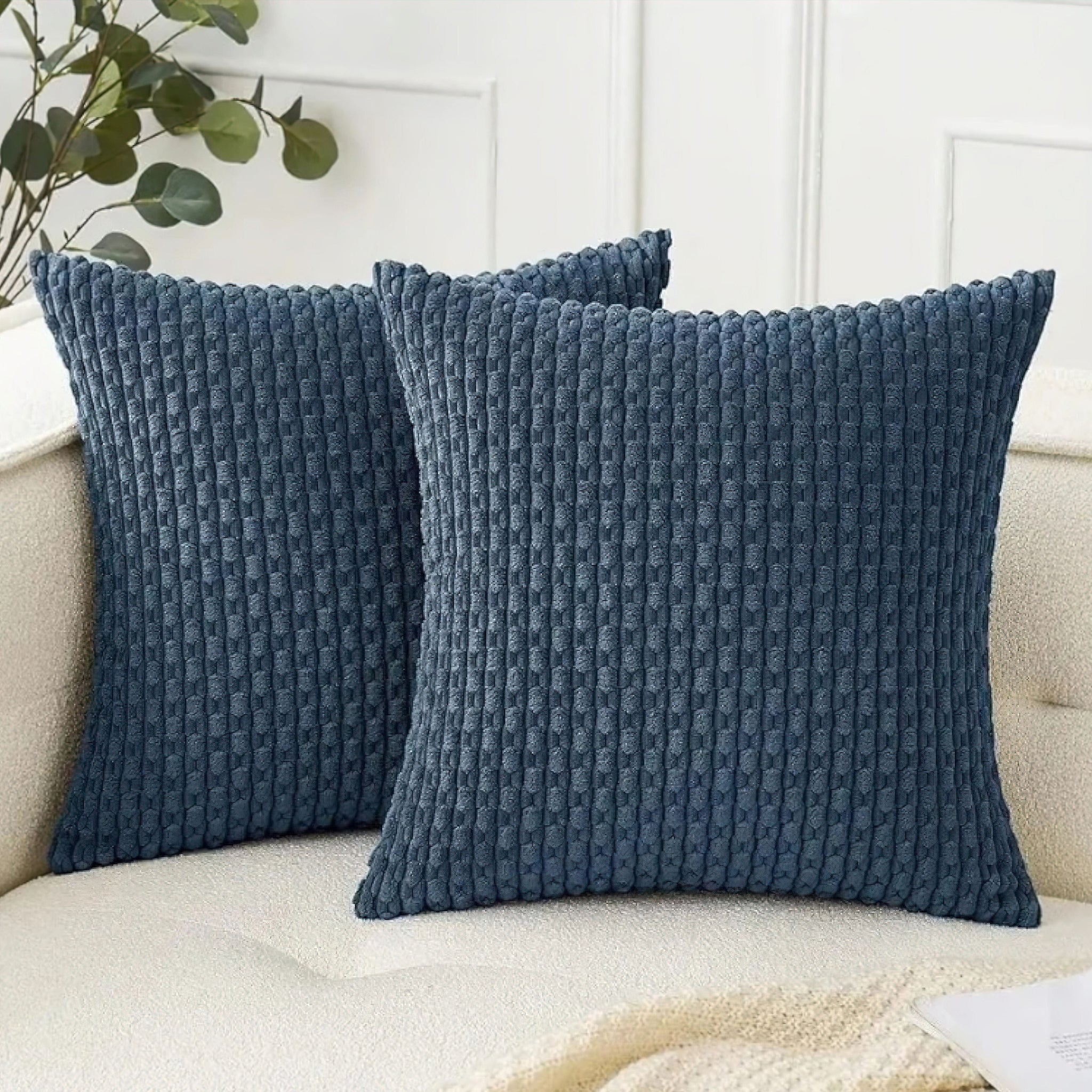 Stefanie Pillow Cover - WORKING Blue 30 x 50cm 