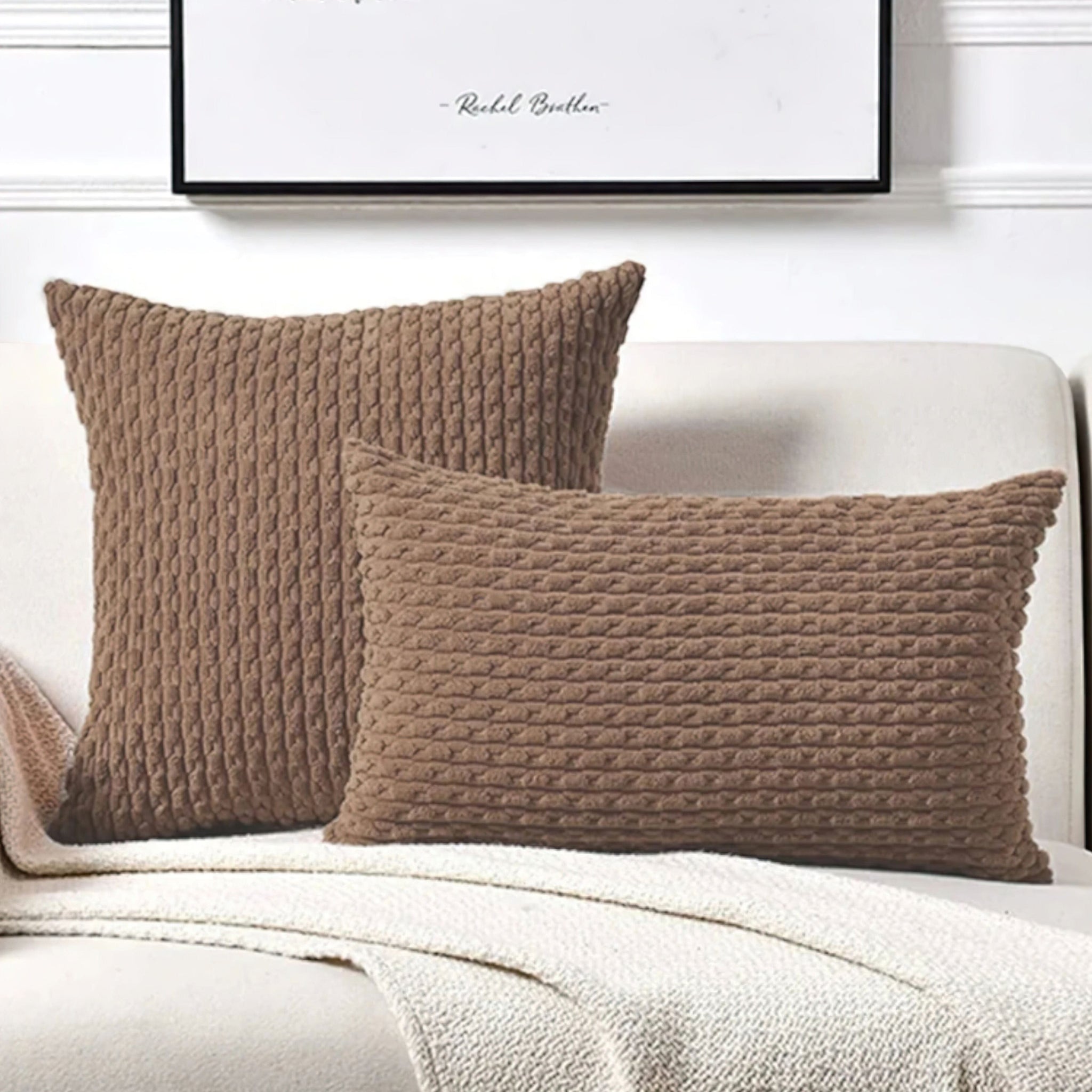 Stefanie Pillow Cover - WORKING Brown 30 x 50cm 