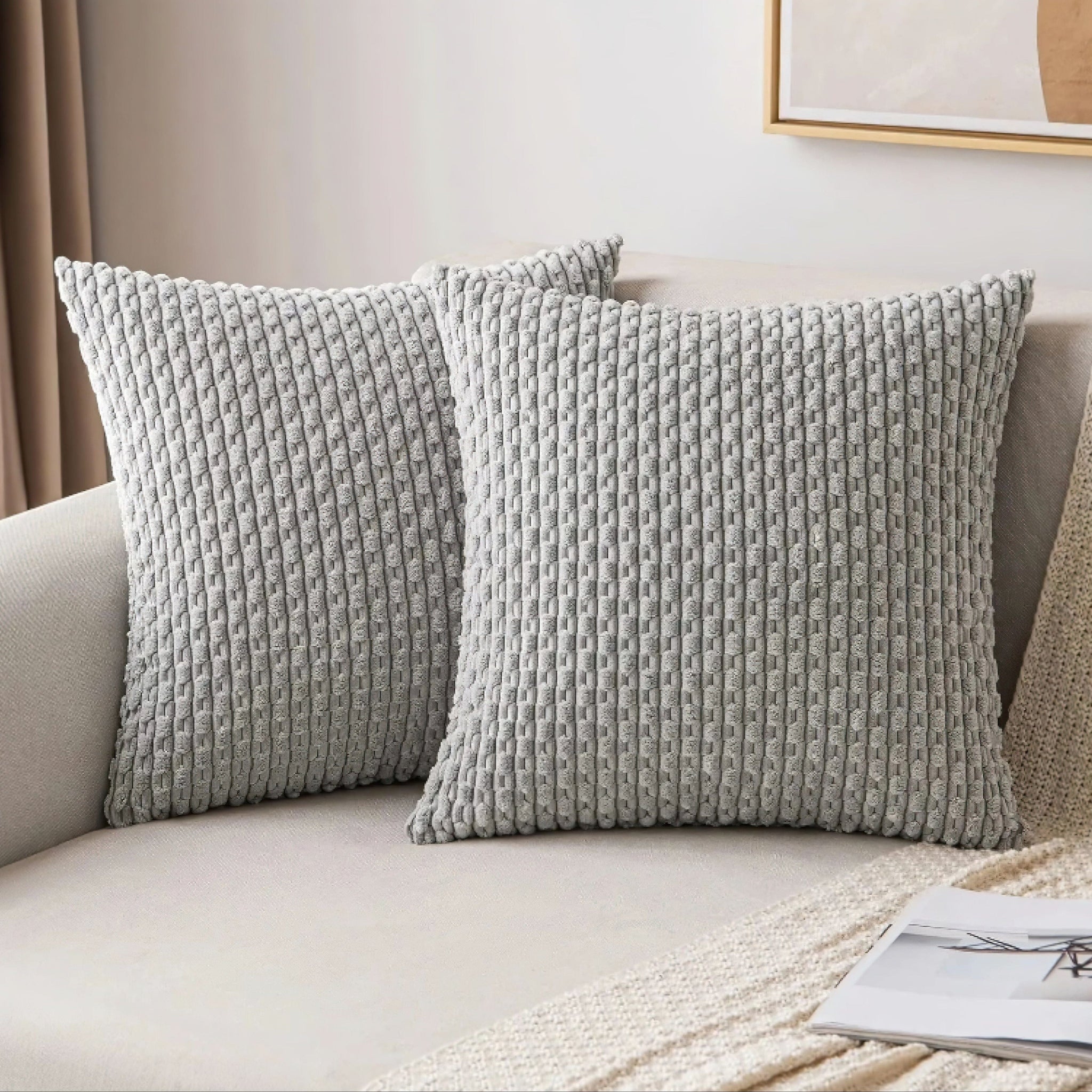 Stefanie Pillow Cover - WORKING Grey 30 x 50cm 