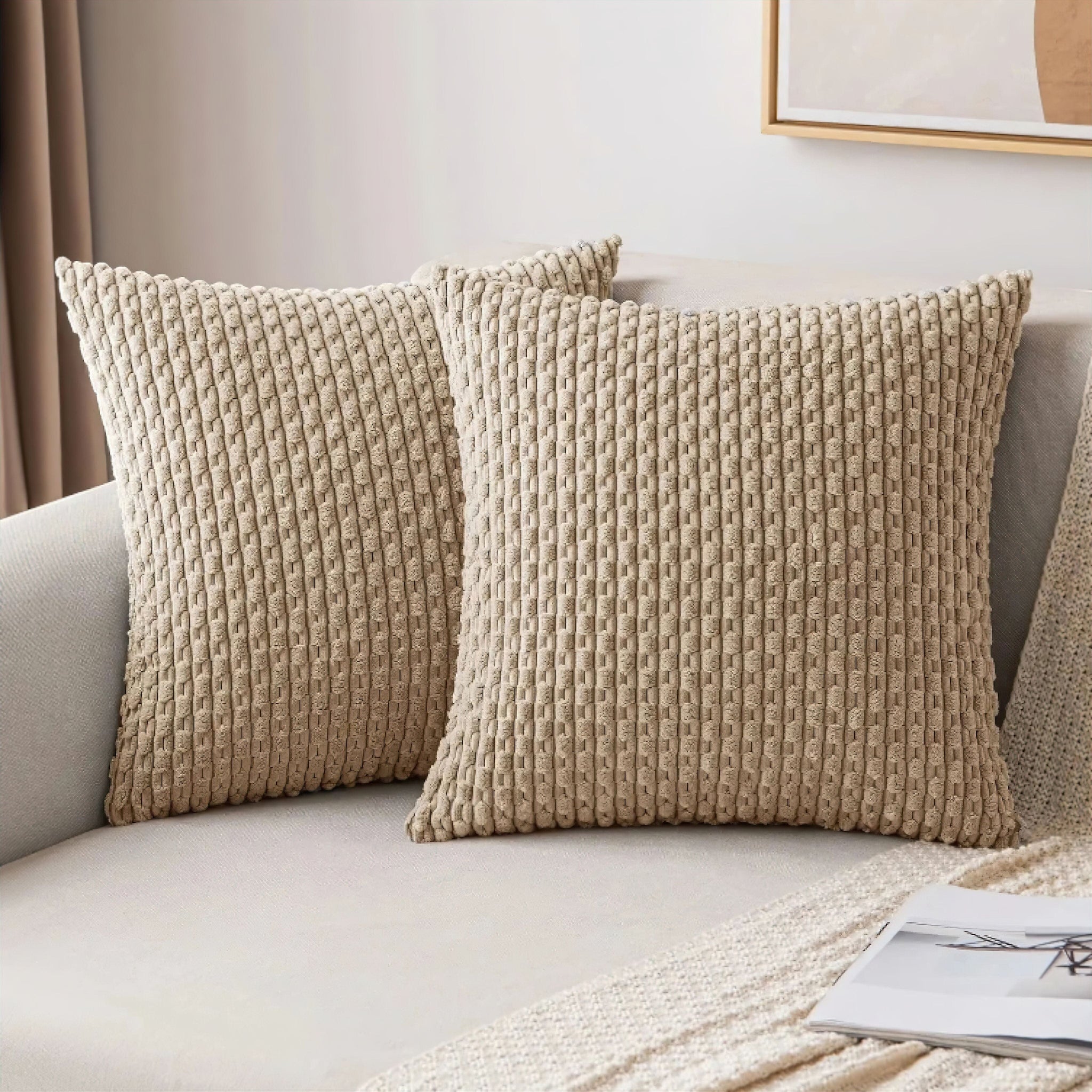 Stefanie Pillow Cover - WORKING Khaki 30 x 50cm 