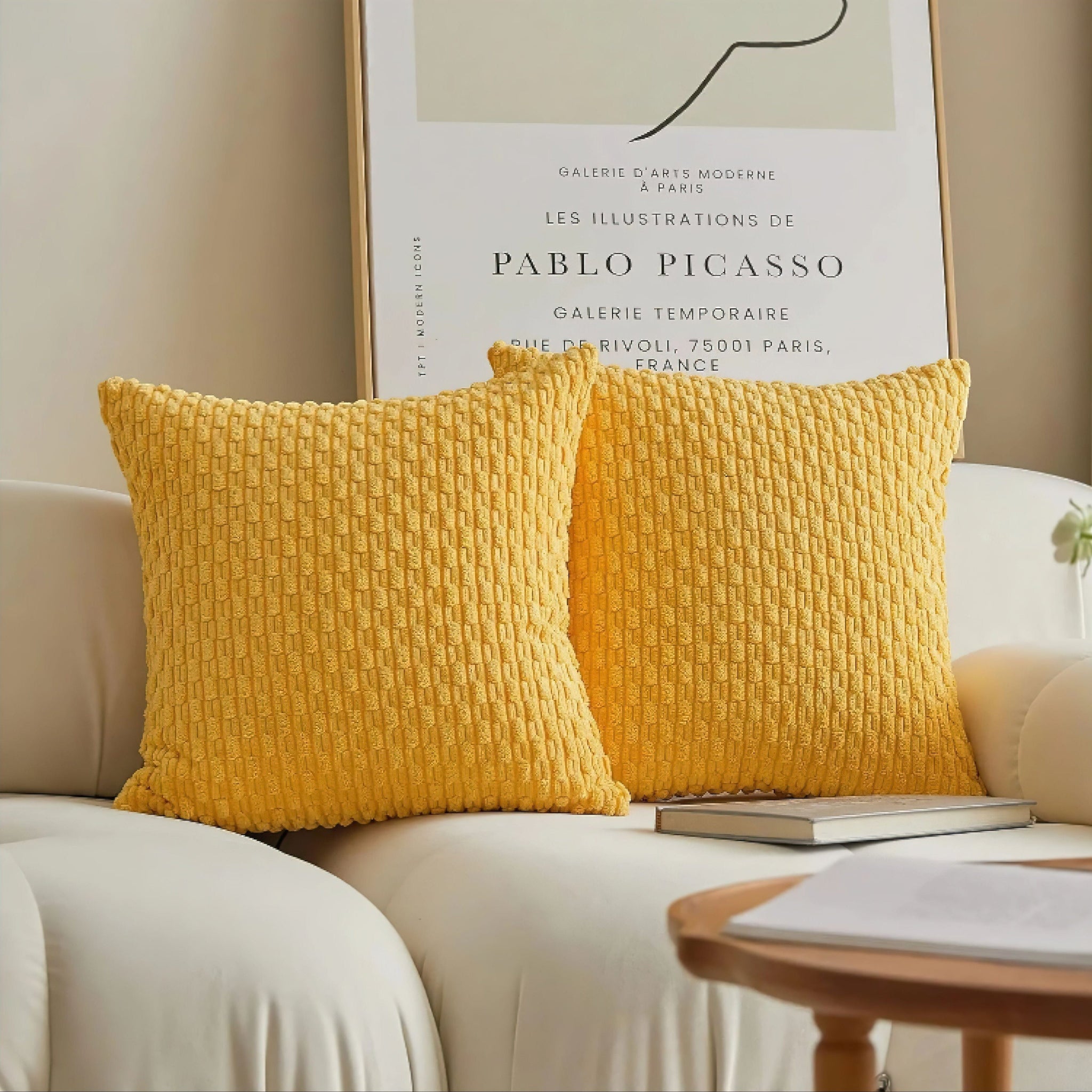 Stefanie Pillow Cover - WORKING Yellow 30 x 50cm 
