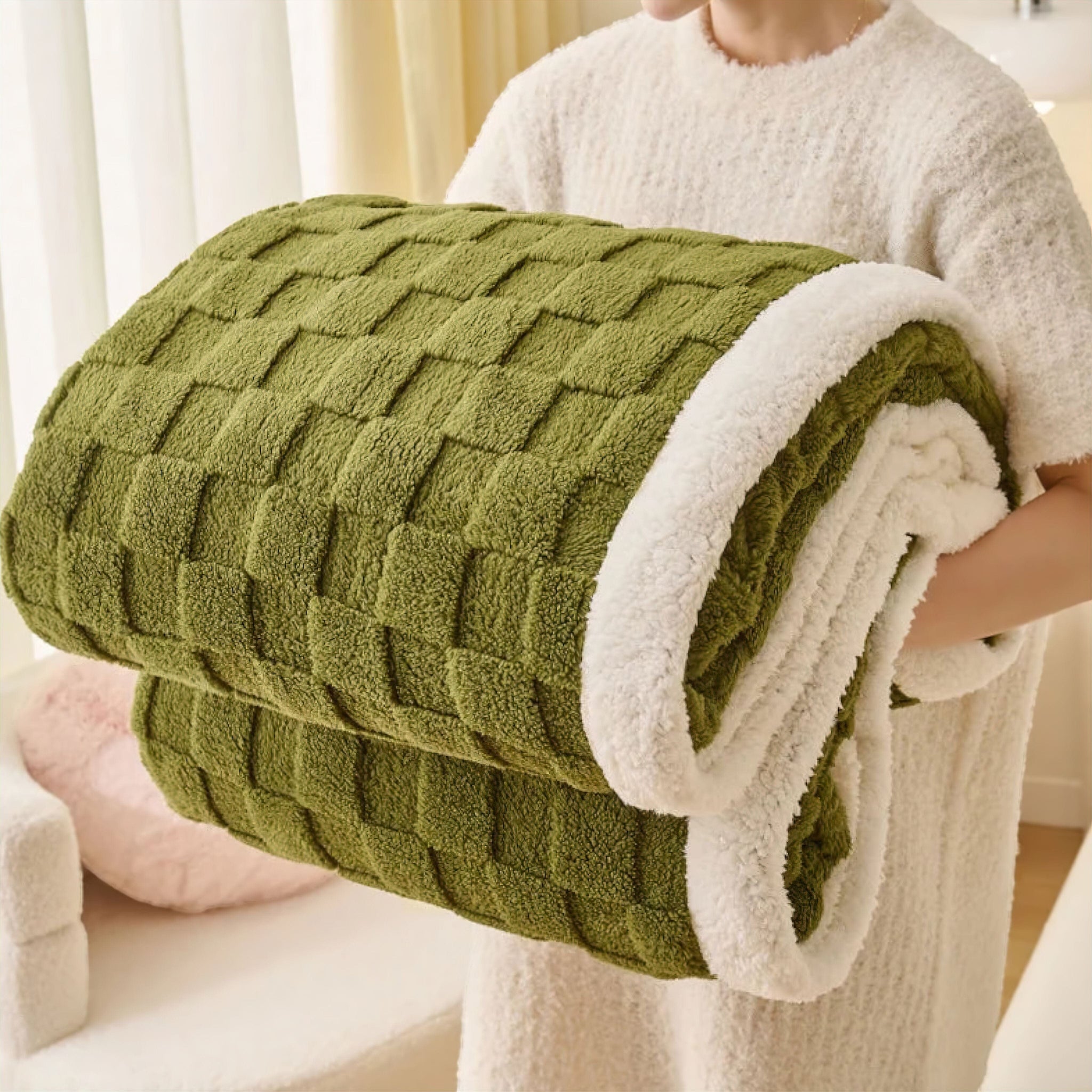 Susanna Blanket Dark Green 200 x 230cm 