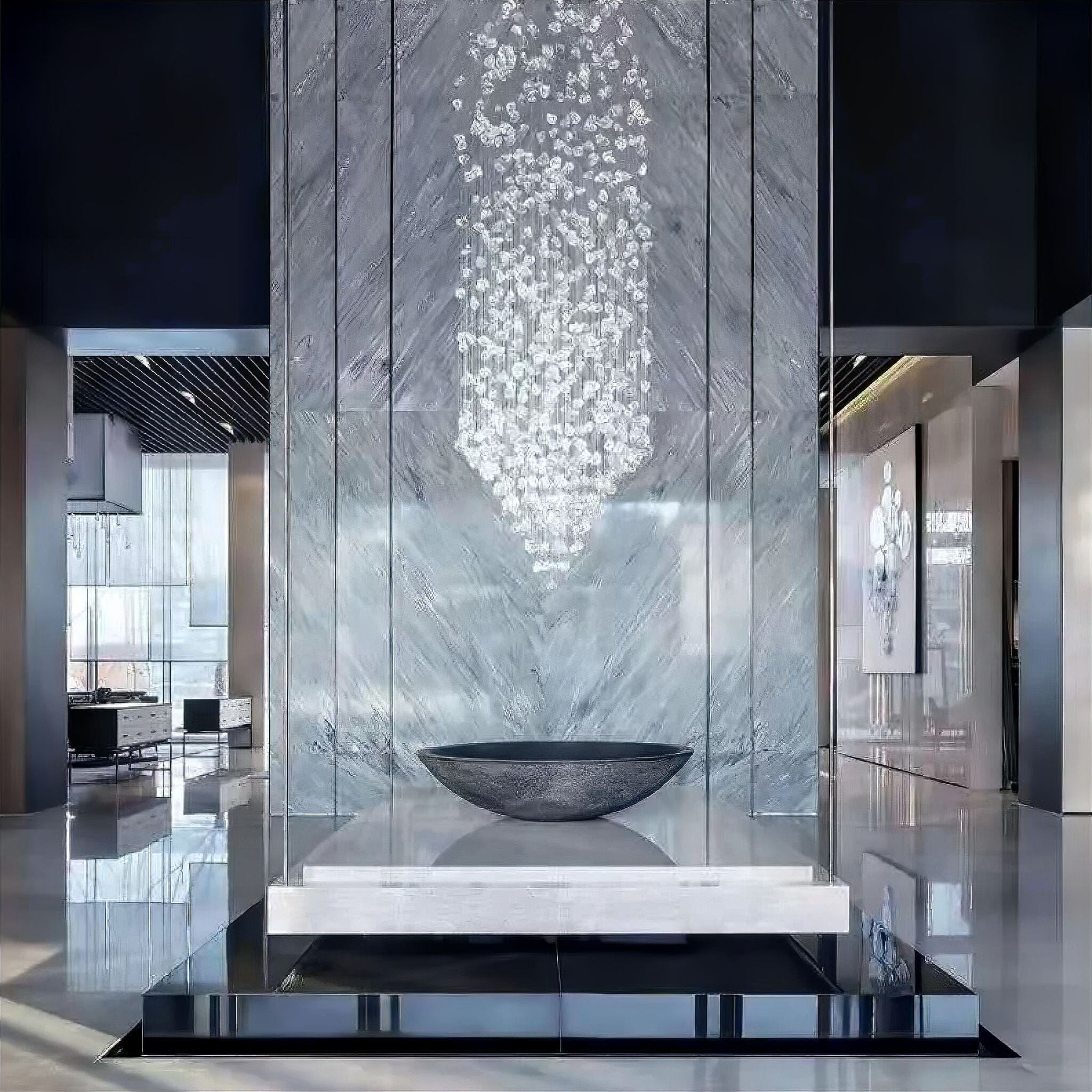 Sylvain Stone Chandelier Lighting 