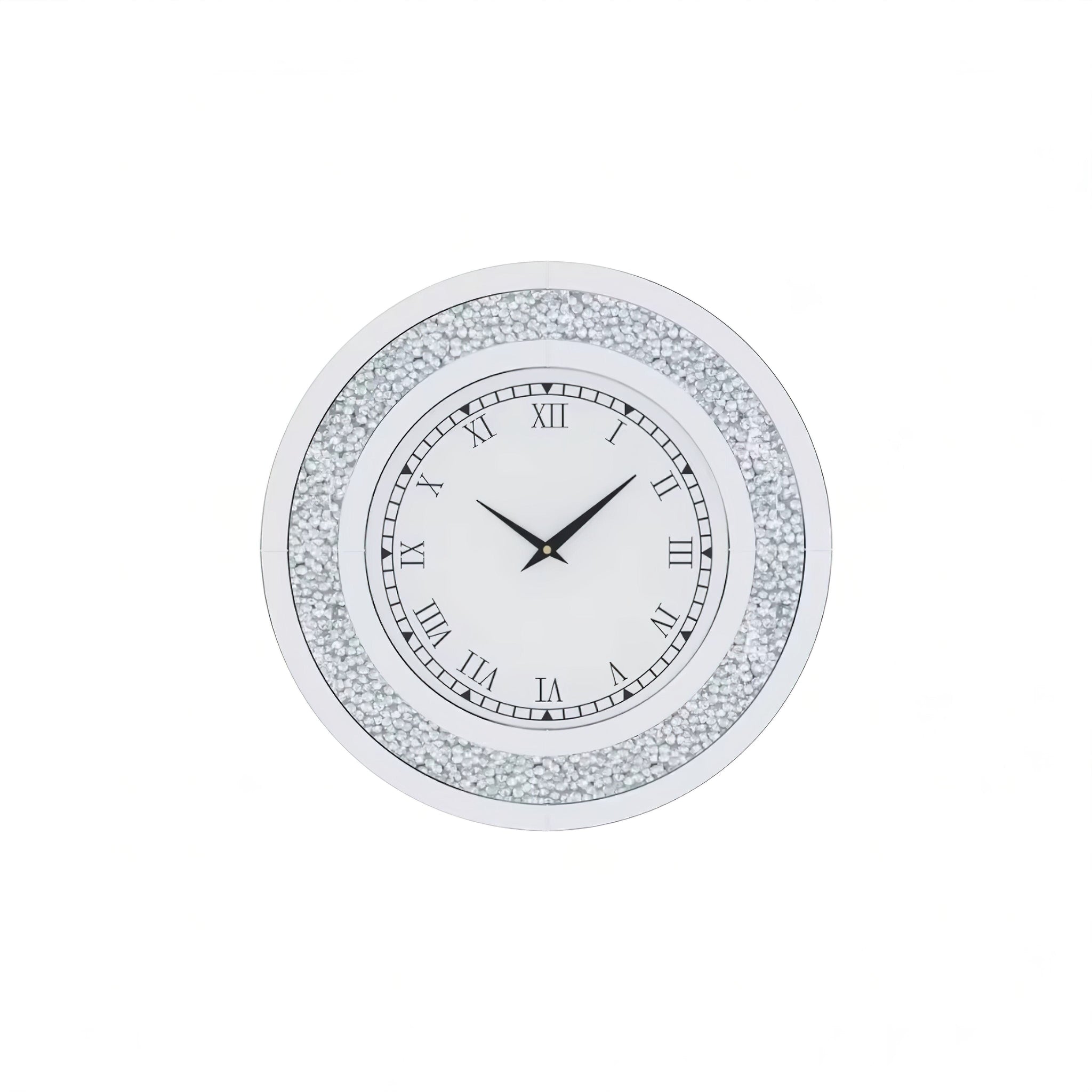 Tommaso Wall Clock (JS) Silver 60cm 