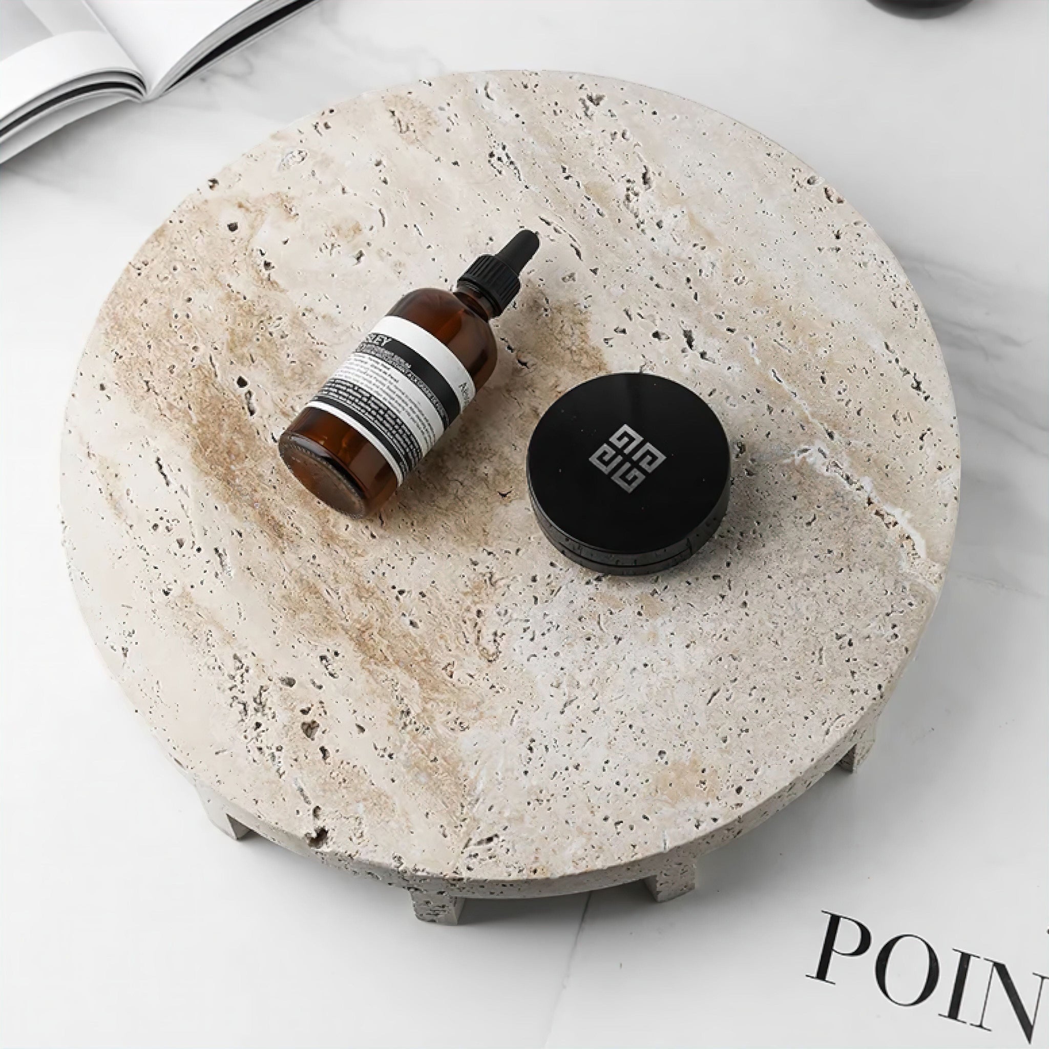 Travertine Elegance Tray Collection 