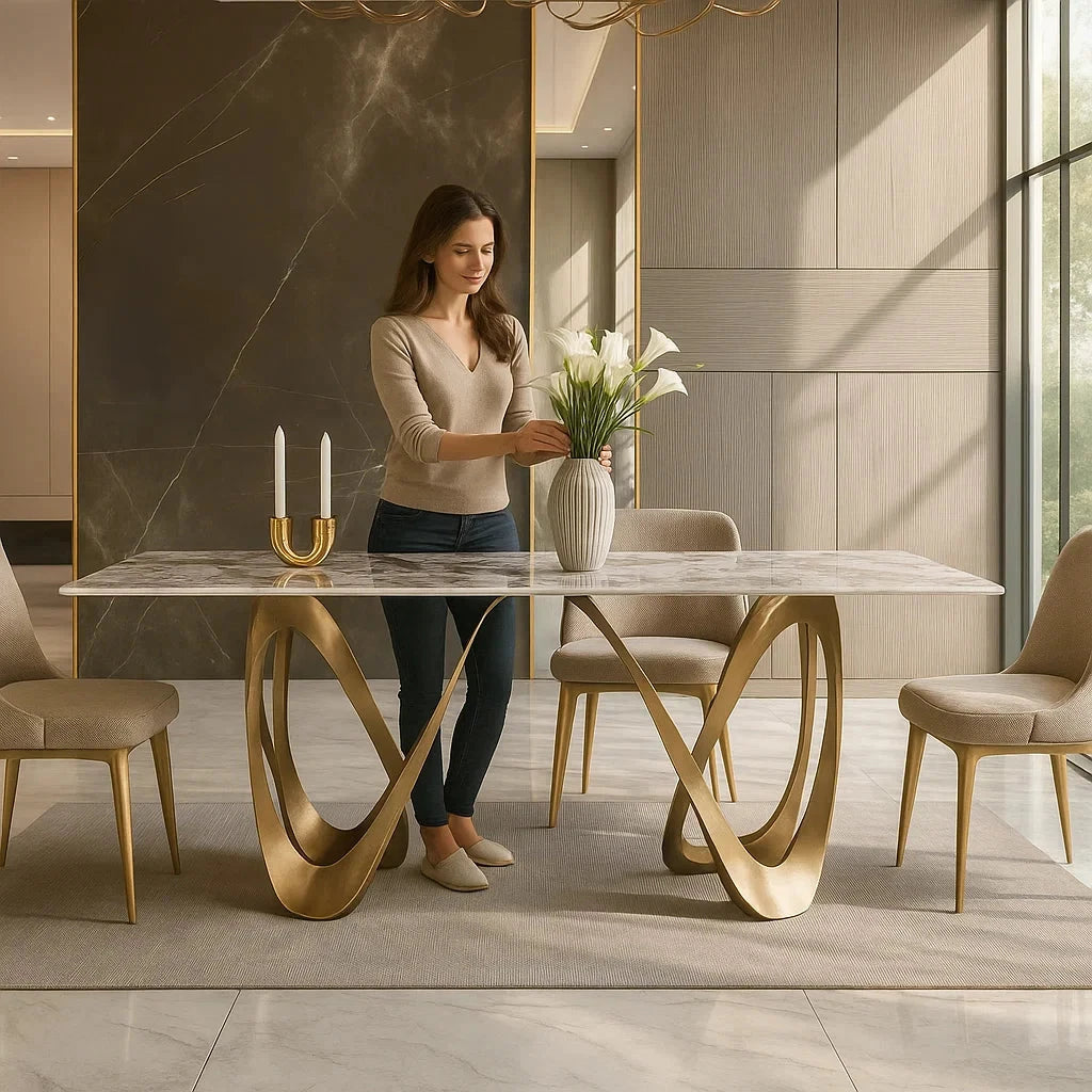 Virginia Marble Dining Table 