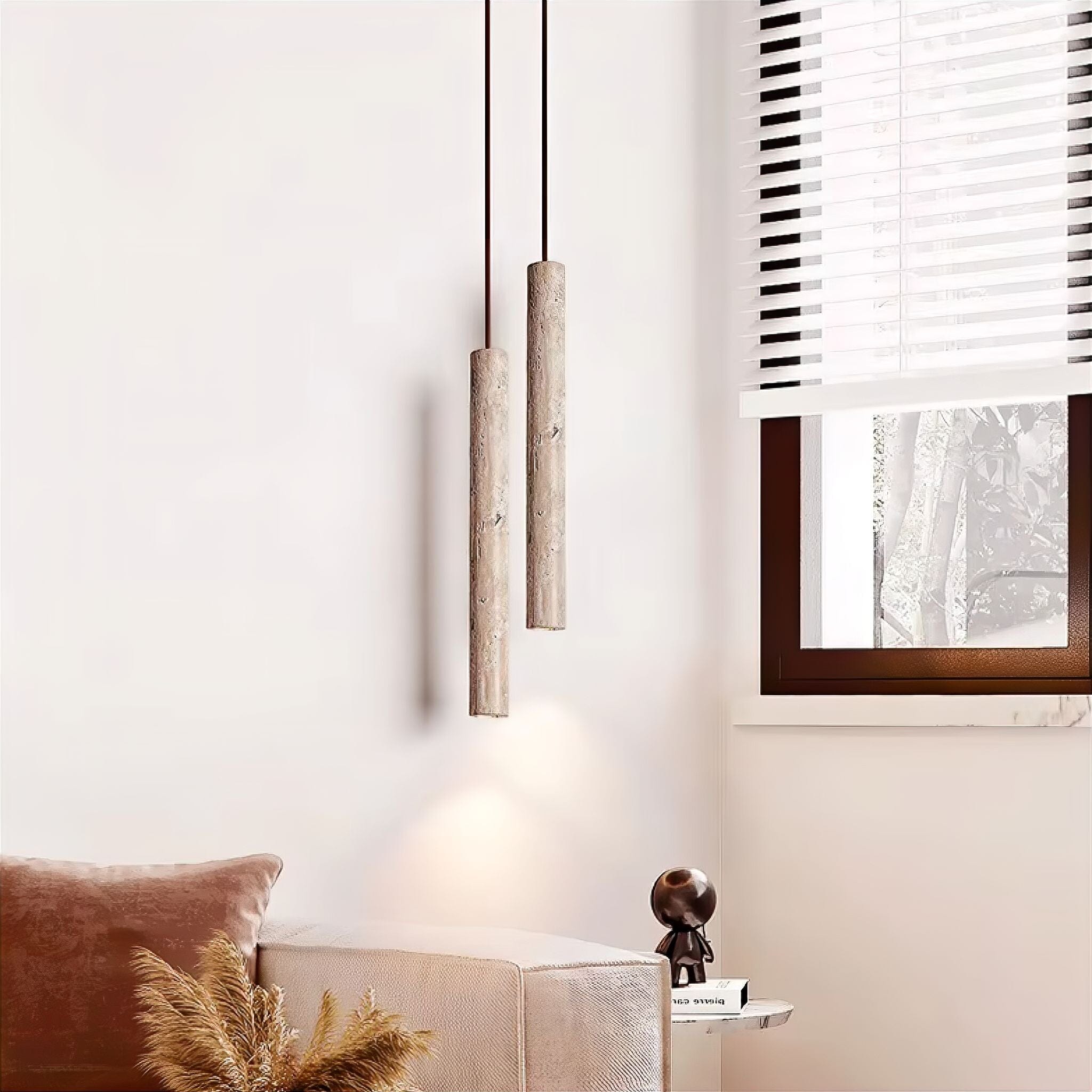 Willa Travertine Pendant Light 