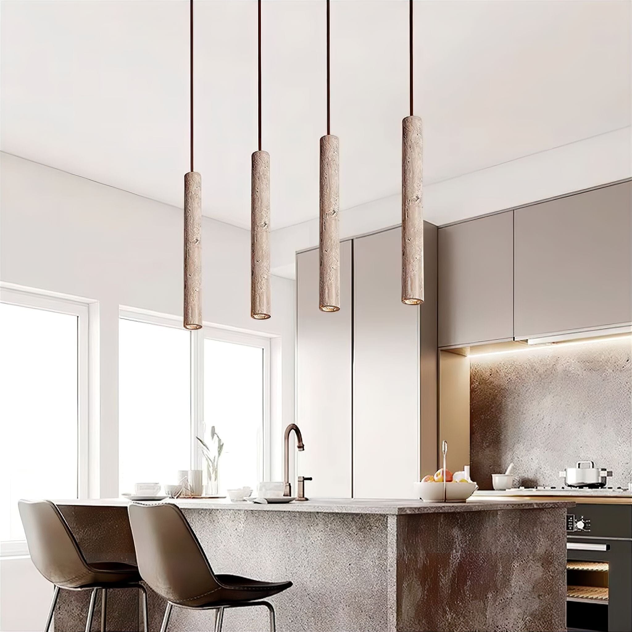 Willa Travertine Pendant Light 