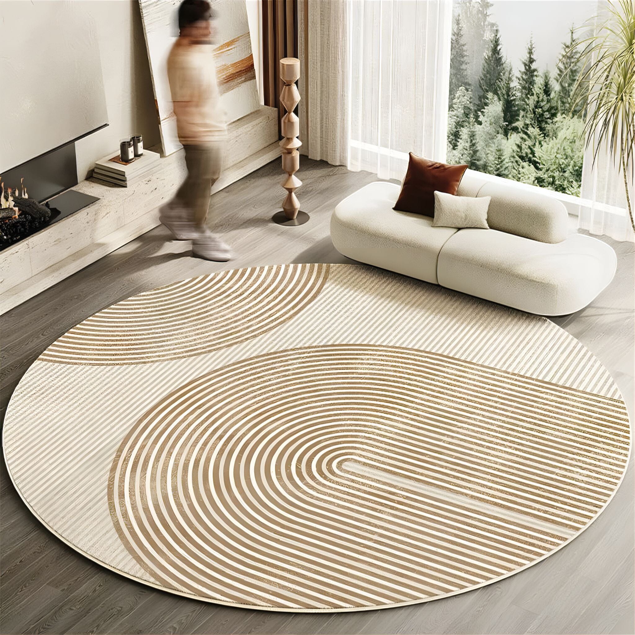 Zen Circle Rug Collection 1 120cm 