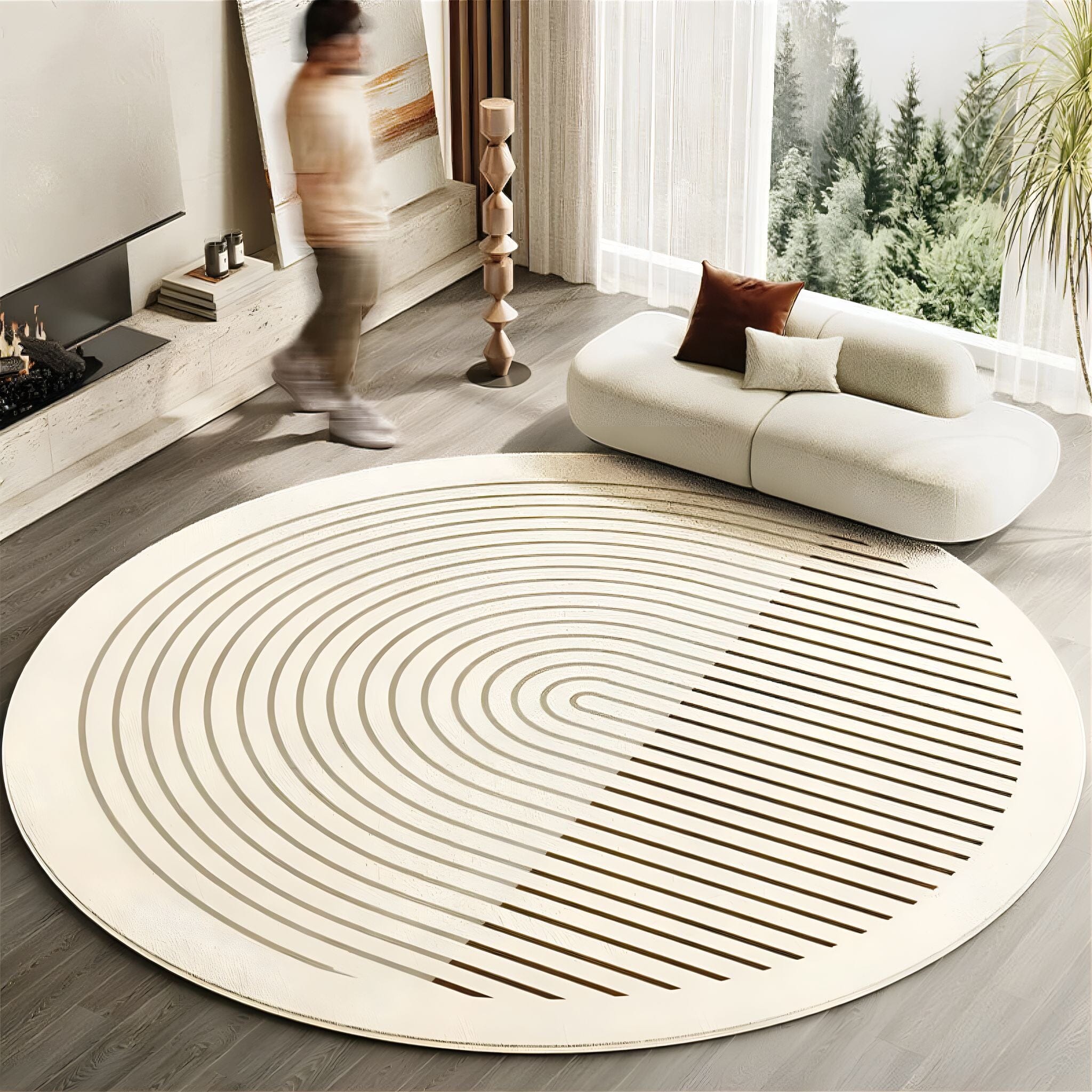 Zen Circle Rug Collection 2 140cm 