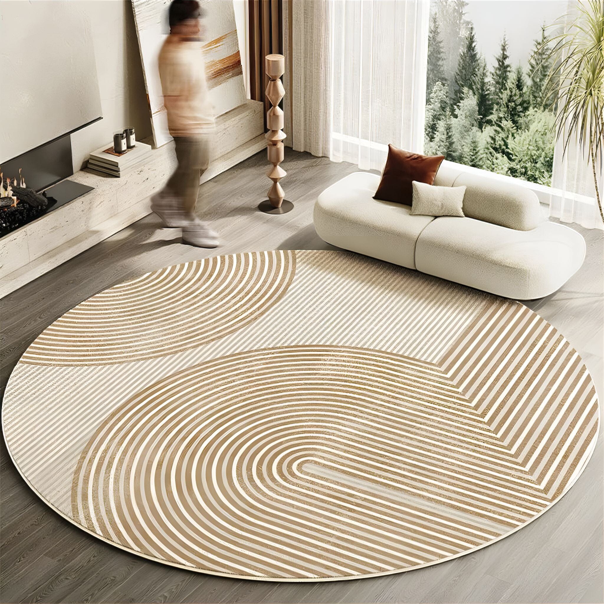 Zen Circle Rug Collection 6 120cm 