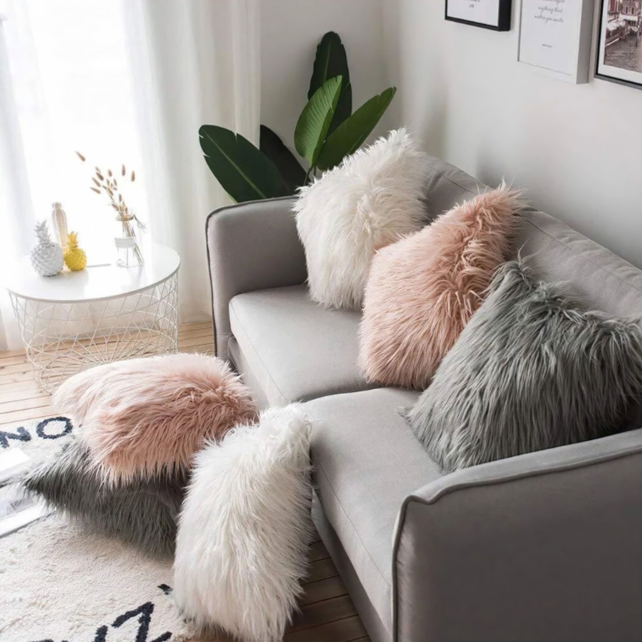 Zena Plush Cushion Cover Decor 