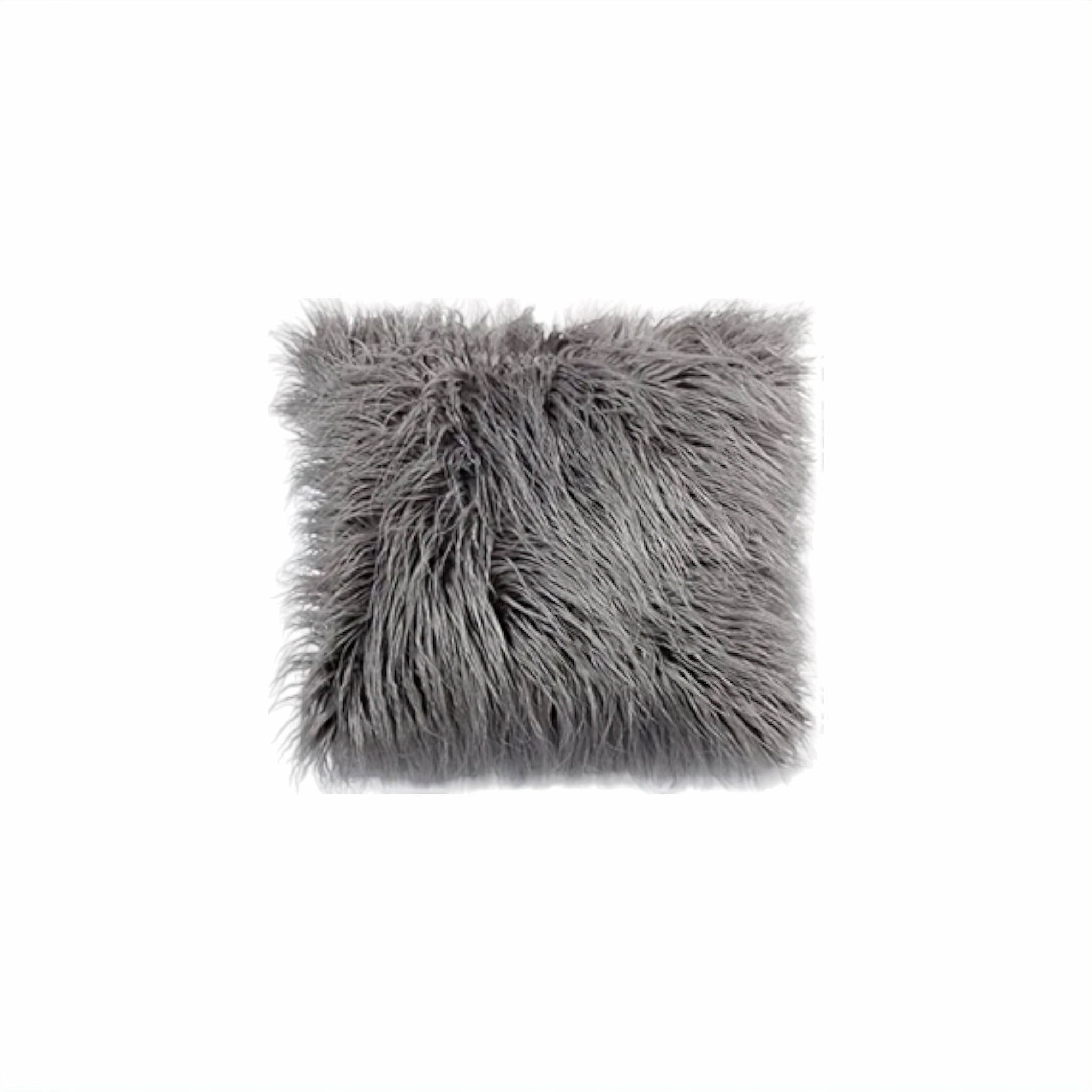 Zena Plush Cushion Cover Decor Grey 