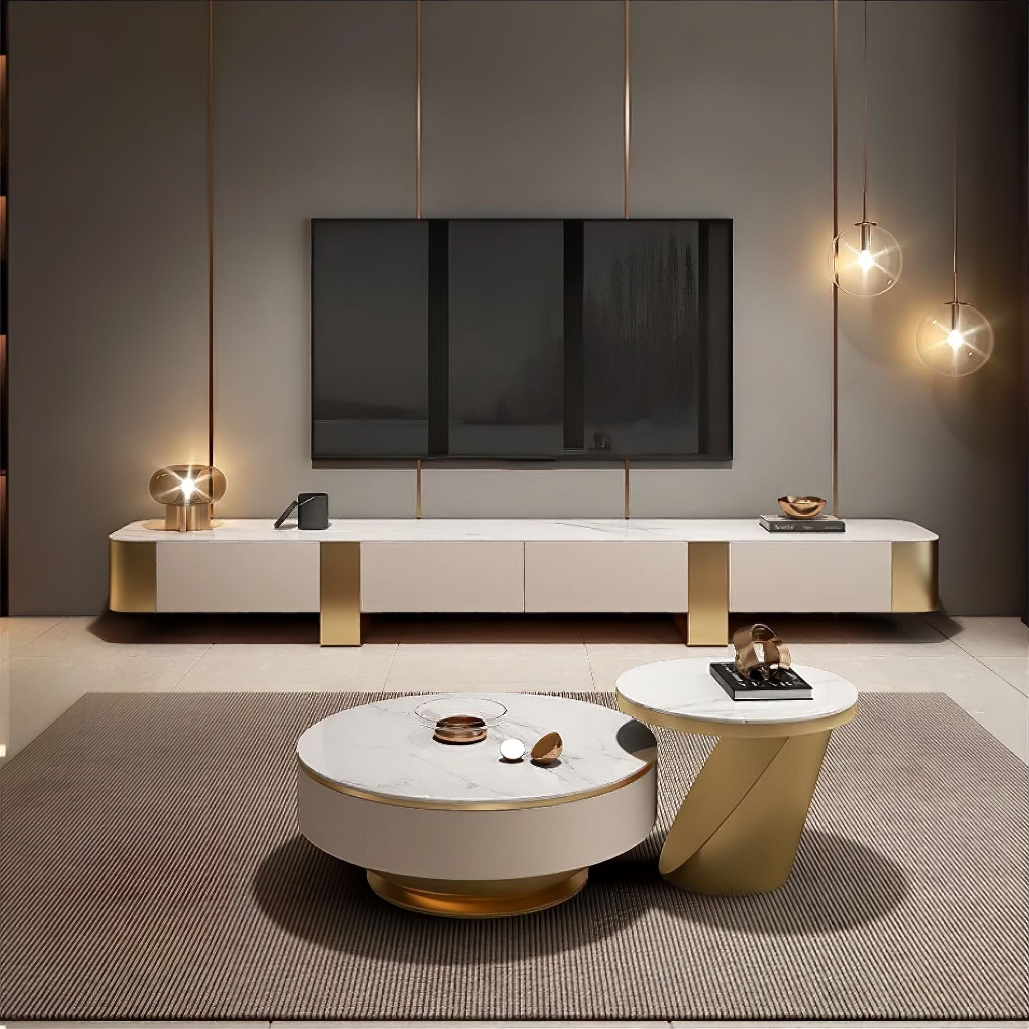 Zola Slate TV Cabinet Tv Cabinet 200cm 